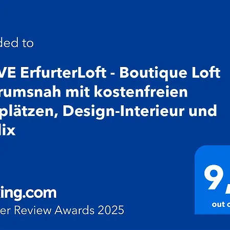 Aryve Erfurterloft - Boutique Loft Zentrumsnah Mit Kostenfreien Parkplätzen, Design-interieur Und Netflix Apartment