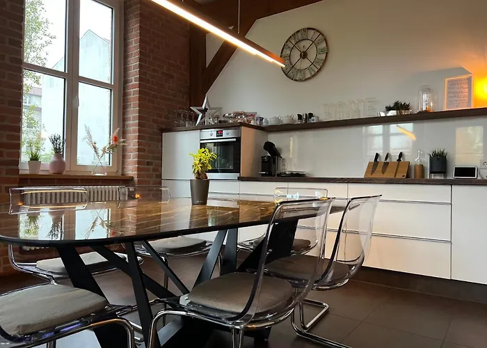 Lejlighed Aryve Erfurterloft - Boutique Loft Zentrumsnah Mit Kostenfreien Parkplaetzen, Design-interieur Und Netflix