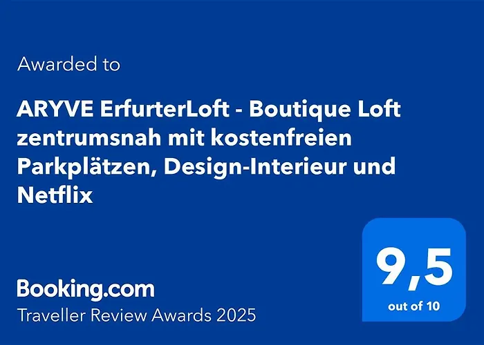 Aryve Erfurterloft - Boutique Loft Zentrumsnah Mit Kostenfreien Parkplaetzen, Design-interieur Und Netflix Lejlighed